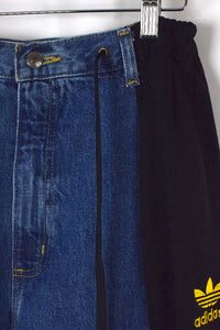Reworked Adidas Brand Track-Jeans