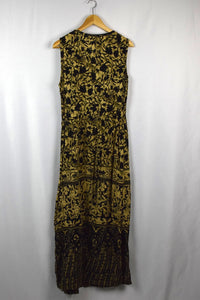 Abstract Leaf Print Dress