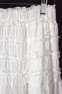 NEW White Textured Skirt