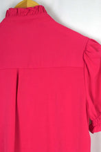 Load image into Gallery viewer, Reworked Pink Ruffled Blouse
