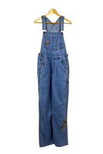 Load image into Gallery viewer, Floral Detailed Denim Overalls
