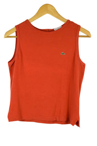 Cropped Lacoste Brand Sleeveless T-shirt