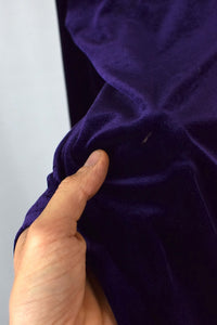 Purple Long Sleeve Velvet Top