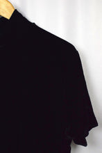 Load image into Gallery viewer, Black Velvet Short Sleeve Top
