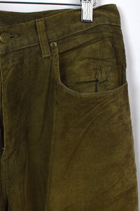 Brown Green Corduroy Pants