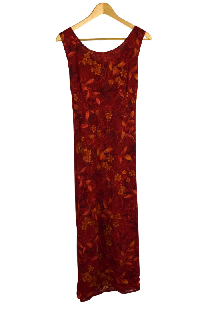 R & K Brand Floral Print Dress