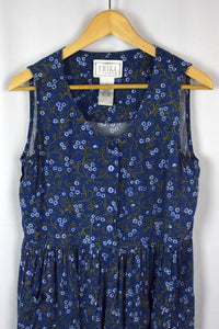 90 Blue Floral Dress