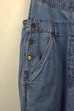 Load image into Gallery viewer, Floral Detailed Denim Overalls

