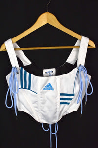 Reworked Adidas Brand Corset Top