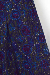 Abstract Leaf Print Skirt