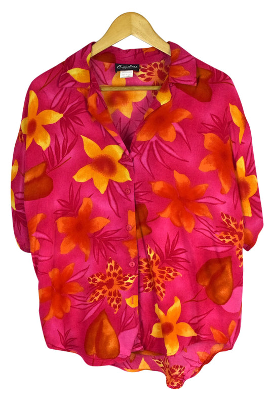 80s/90s Pink Hawaiian Shirt