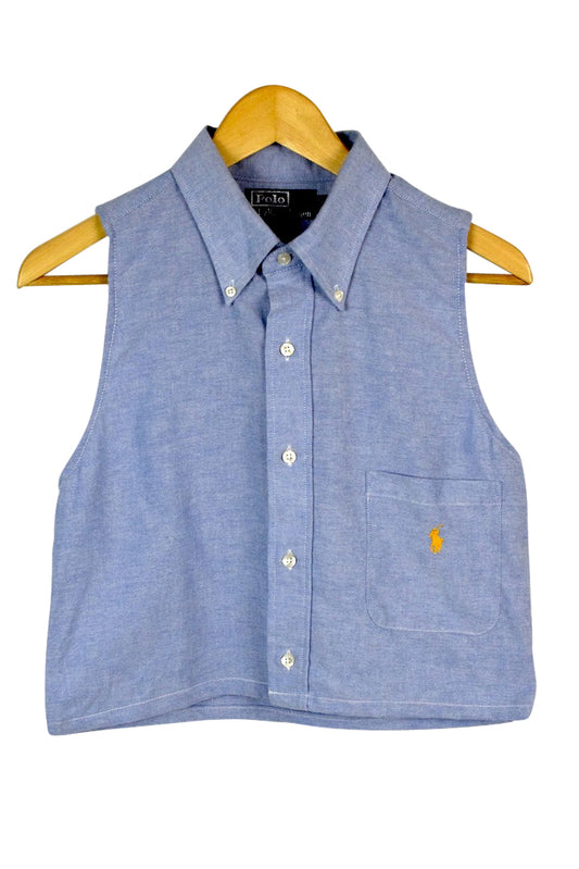 Reworked Ralph Lauren Brand Crop Top
