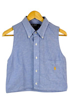 Load image into Gallery viewer, Reworked Ralph Lauren Brand Crop Top
