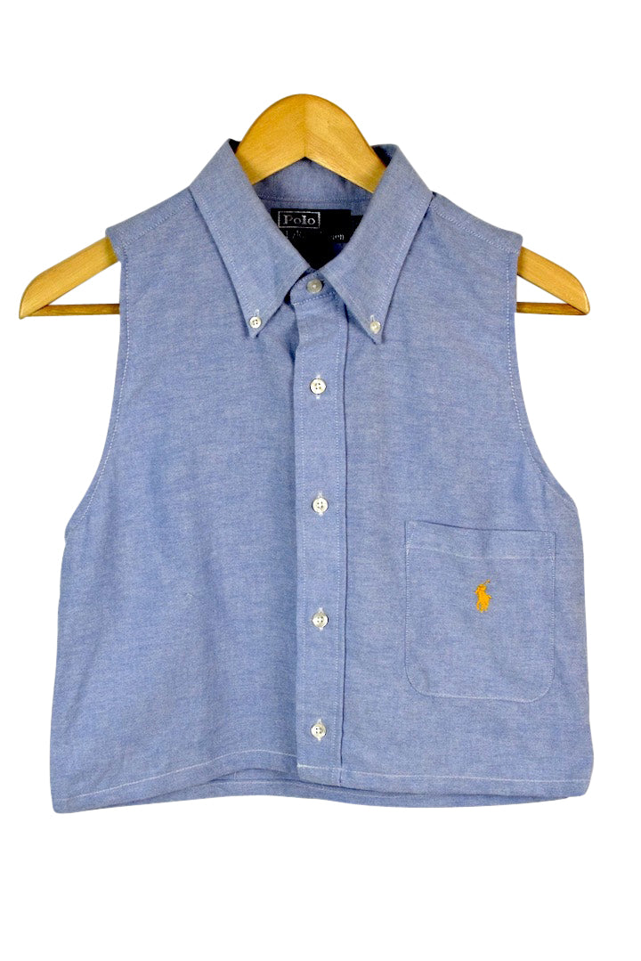 Reworked Ralph Lauren Brand Crop Top