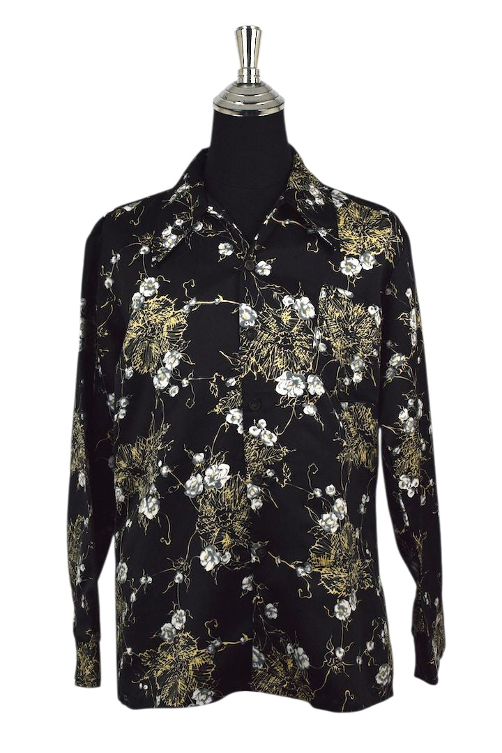 60s/70s Floral Print Shirt