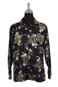 60s/70s Floral Print Shirt