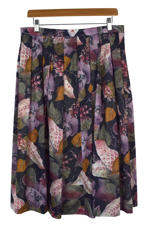 Reworked Floral Print Skirt