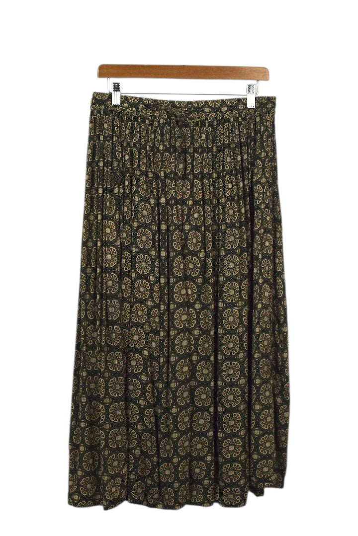 Abstract Shape Print Skirt