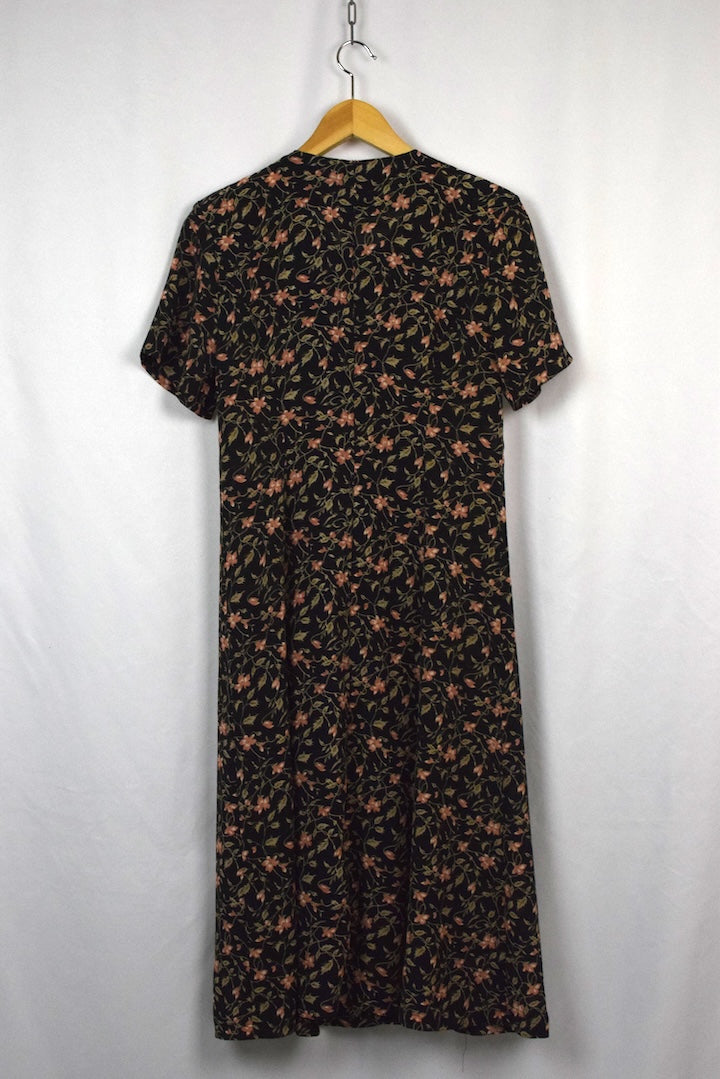 80s/90s Floral Print Dress