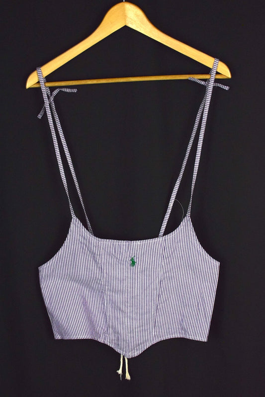 Reworked Ralph Lauren Brand Corset Style Top