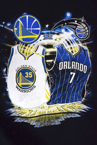 Warriors vs Magic NBA T-shirt