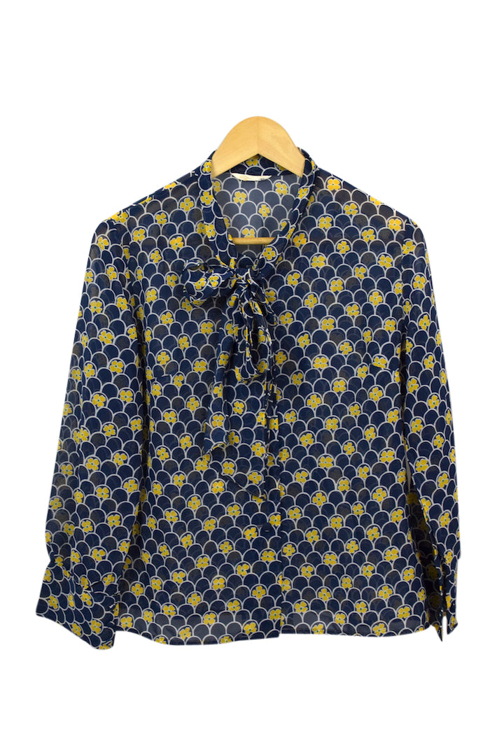 Sheer Floral Blouse