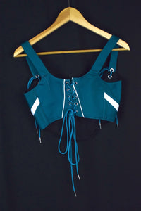 Reworked Nike Brand Corset Top