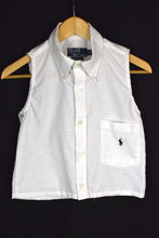 Load image into Gallery viewer, Reworked Cropped Ralph Lauren Brand Top
