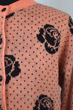 Load image into Gallery viewer, Rose Pattern Knitted Cardigan
