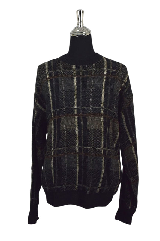Checkered Knitted Jumper