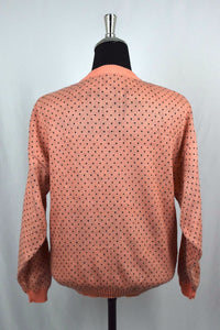 Rose Pattern Knitted Cardigan