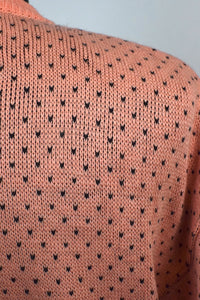 Rose Pattern Knitted Cardigan
