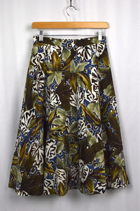 Reworked Abstract Print Skirt