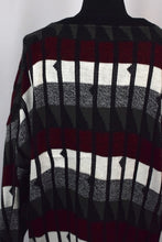 Load image into Gallery viewer, 80s/90s Abstract Print Cardigan
