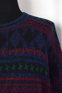 Abstract Pattern Knitted Jumper