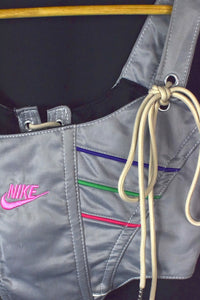 Reworked Nike Brand Corset Top