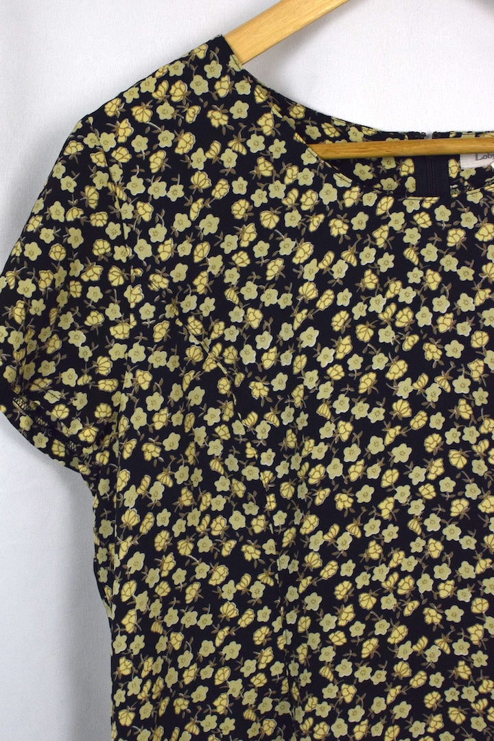 Reworked Floral Print Dress