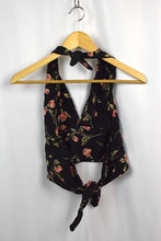 Load image into Gallery viewer, Reworked Floral Print Tie Up Top
