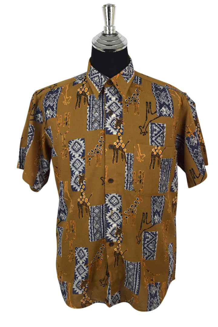 Abstract Giraffe Print Shirt