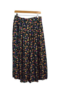 80s/90s Floral Print Skirt