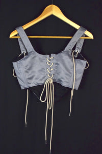 Reworked Nike Brand Corset Top
