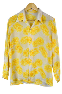 Reworked Rose Print Blouse