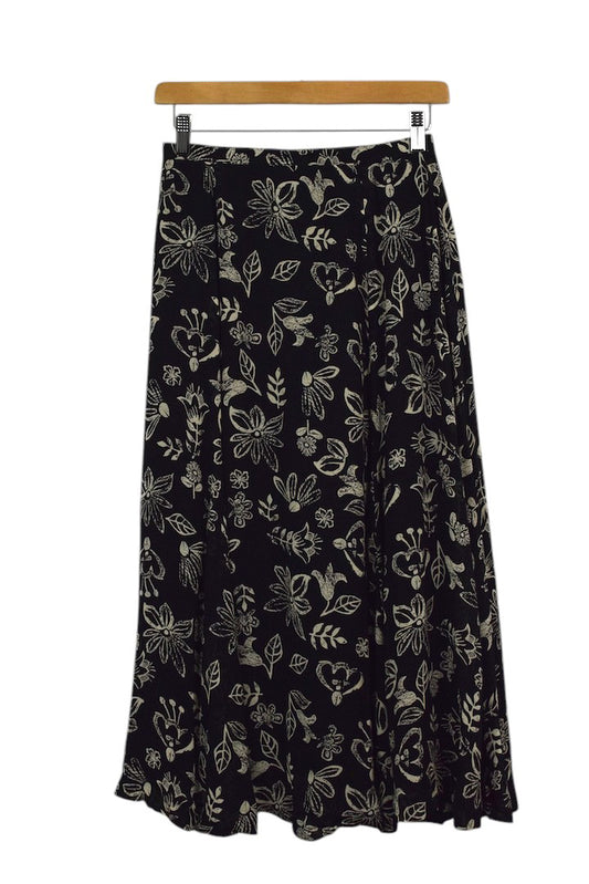 Abstract Print Skirt