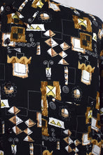 Load image into Gallery viewer, Black Abstract Party Shirt
