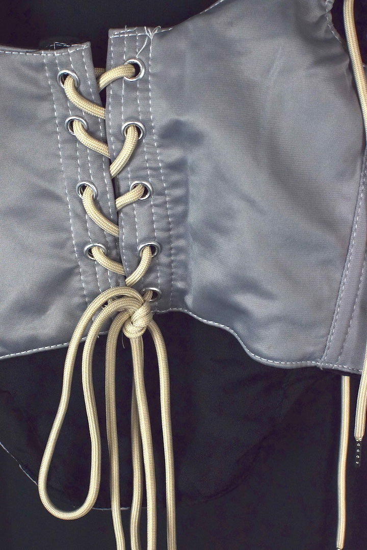 Reworked Nike Brand Corset Top