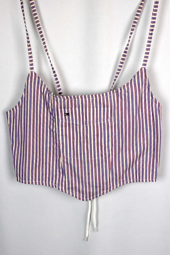 Reworked Tommy Hilfiger Brand Corset Style Top