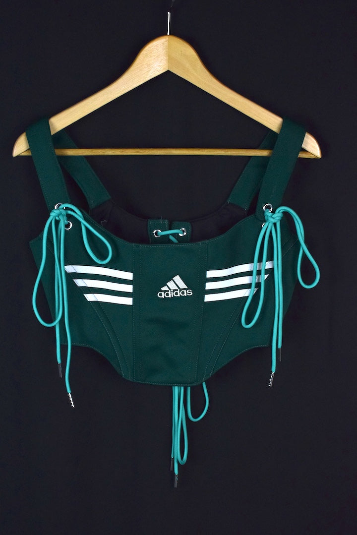 Reworked Adidas Brand Corset Top