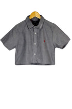 Load image into Gallery viewer, Reworked Ralph Lauren Brand Crop Top

