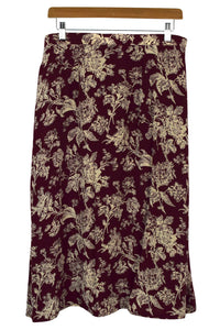 Reworked Floral Print Skirt