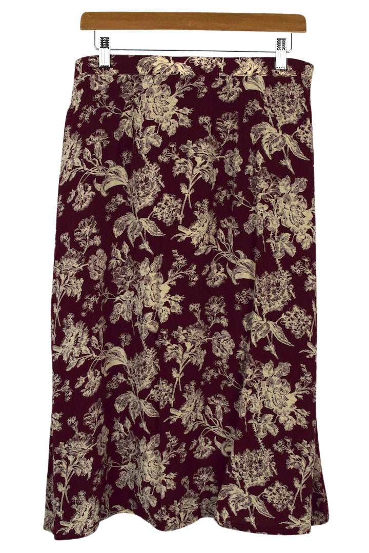 Reworked Floral Print Skirt